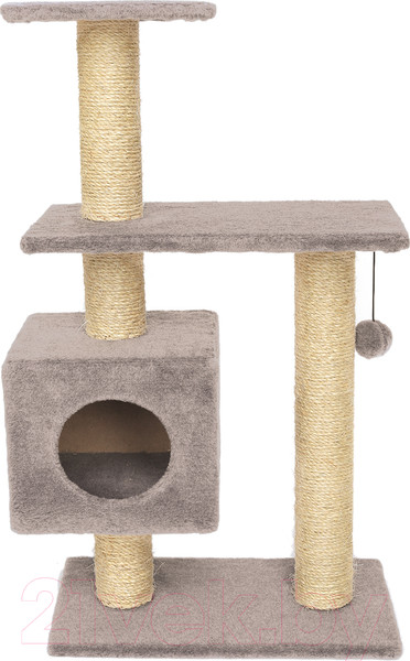 Изображение товара Комплекс для кошек Cat House Буран 1.06 (сизаль серый)