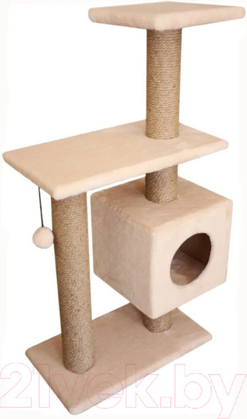 Изображение товара Комплекс для кошек Cat House Буран 1.06 (джут бежевый)