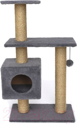 Изображение товара Комплекс для кошек Cat House Буран 1.06 (джут серый)