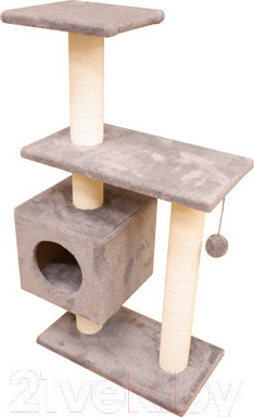 Изображение товара Комплекс для кошек Cat House Буран 1.06 (хлопок серый)