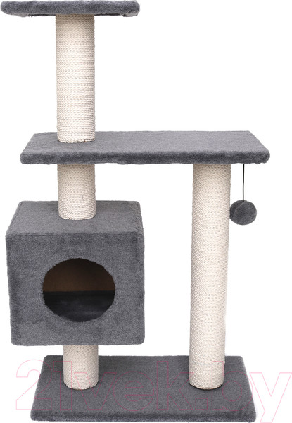 Изображение товара Комплекс для кошек Cat House Буран 1.06 (хлопок серый)