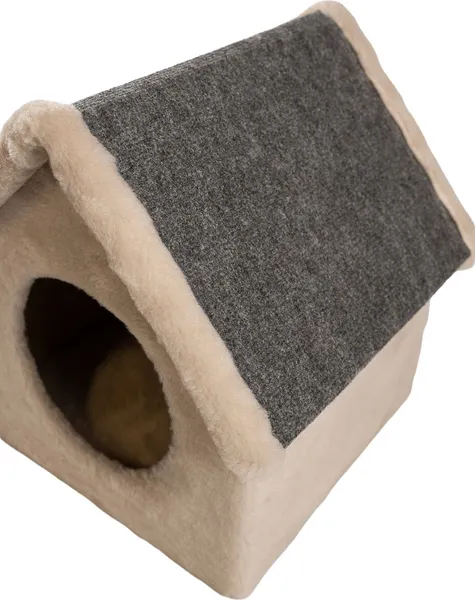 Изображение товара Домик-когтеточка Cat House Будка 0.38 (бежевый)