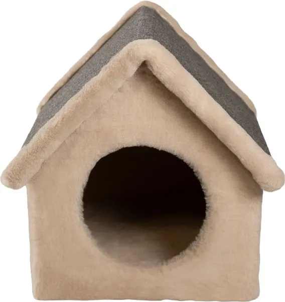 Изображение товара Домик-когтеточка Cat House Будка 0.38 (бежевый)