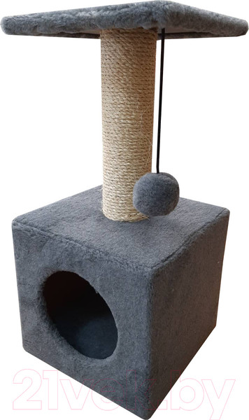 Изображение товара Комплекс для кошек Cat House 0.65 (сизаль серый)