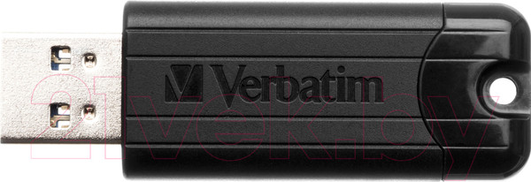 Изображение товара USB flash накопитель Verbatim PinStripe Store 'n' Go 64GB / 49318 (черный)