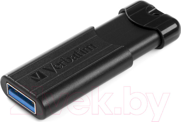 Изображение товара USB flash накопитель Verbatim PinStripe Store 'n' Go 64GB / 49318 (черный)