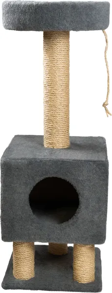 Изображение товара Комплекс для кошек Cat House На ножках 1.05 (сизаль серый)