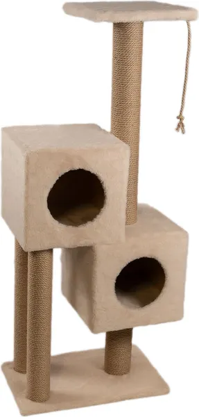 Изображение товара Комплекс для кошек Cat House Двойной домик 1.27 (джут бежевый)