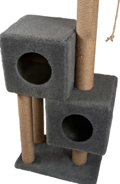 Изображение товара Комплекс для кошек Cat House Двойной домик 1.27 (джут серый)