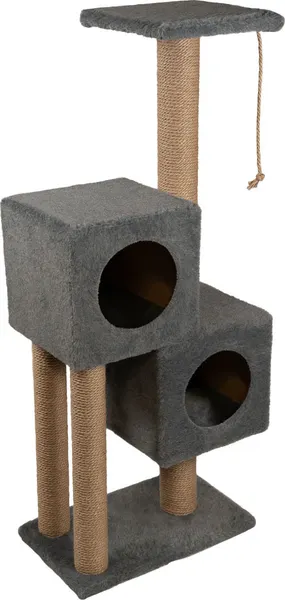 Изображение товара Комплекс для кошек Cat House Двойной домик 1.27 (джут серый)