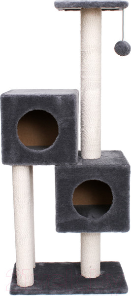 Изображение товара Комплекс для кошек Cat House Двойной домик 1.27 (хлопок серый)