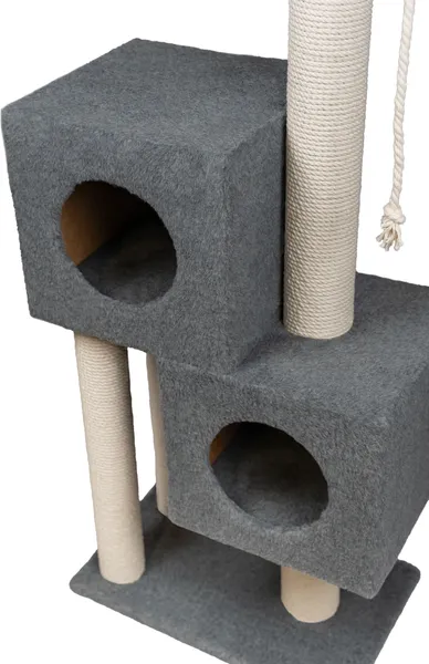 Изображение товара Комплекс для кошек Cat House Двойной домик 1.27 (хлопок серый)