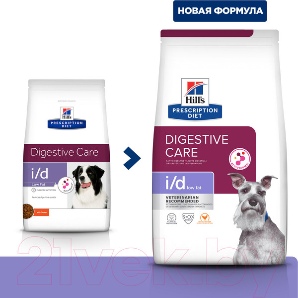 Изображение товара Сухой ветеринарный корм для собак Hill's Prescription Diet Digestive Care i/d Low Fat (1.5кг)