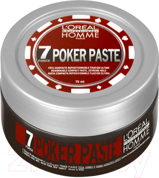 Изображение товара Крем для укладки волос L'Oreal Professionnel Homme Poker Paste (75мл)