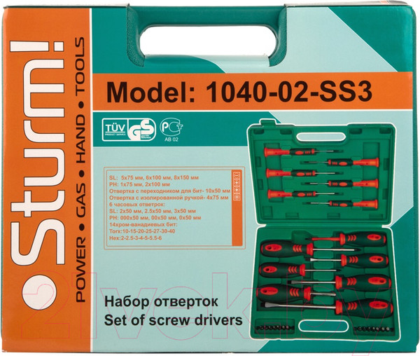 Изображение товара Набор отверток Sturm! 1040-02-SS3