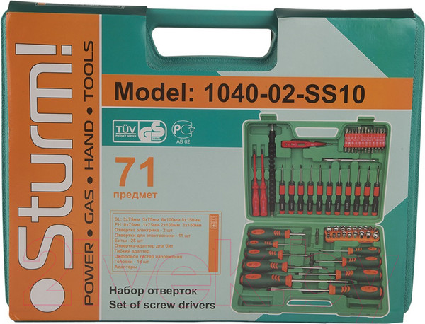Изображение товара Универсальный набор инструментов Sturm! 1040-02-SS10
