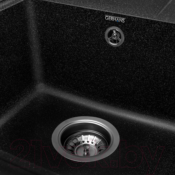 Изображение товара Мойка кухонная Gerhans B15 (черный)