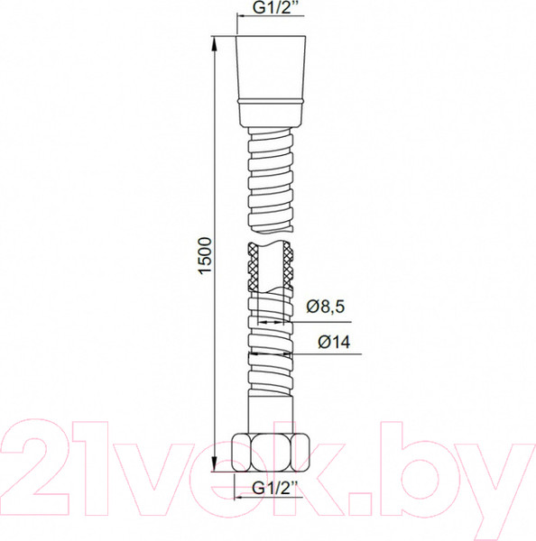 Изображение товара Душевой шланг IDDIS A5021115