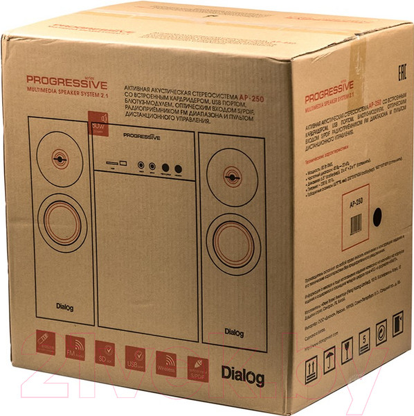 Изображение товара Мультимедиа акустика Dialog Progressive AP-250 (коричневый)