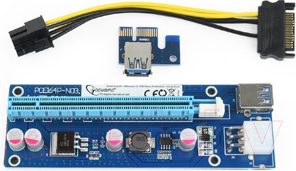 Изображение товара Адаптер Cablexpert RC-PCIEX-03
