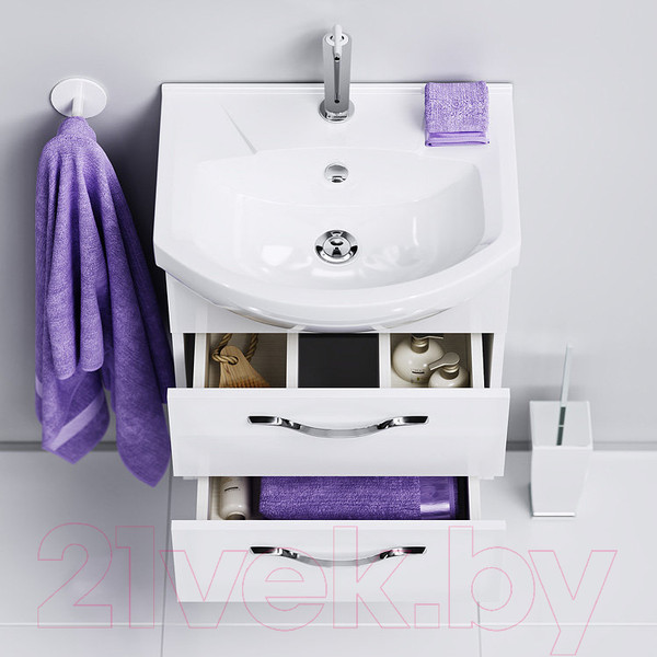 Изображение товара Тумба с умывальником Aqwella Allegro 85 / Agr.01.08/2