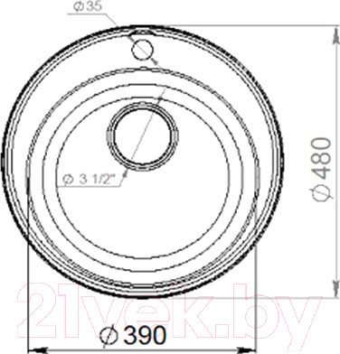 Изображение товара Мойка кухонная GranFest Quarz GF-Z08 (песочный)