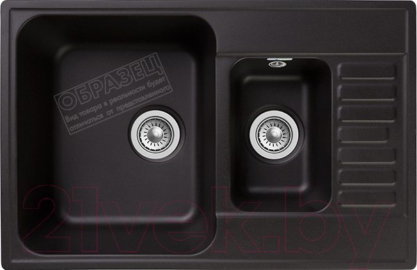 Изображение товара Мойка кухонная GranFest Quarz GF-Z21K (черный)