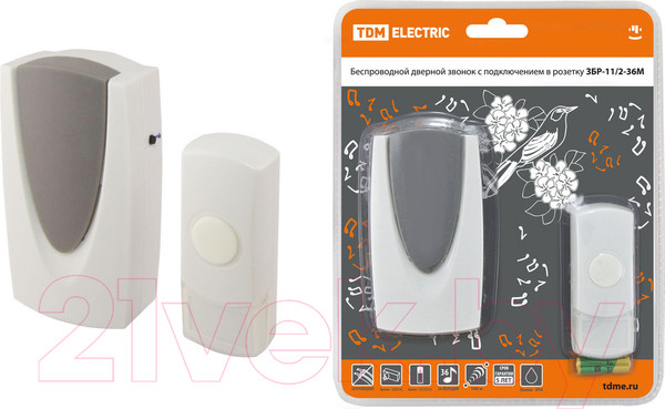 Изображение товара Электрический звонок TDM SQ1901-0009