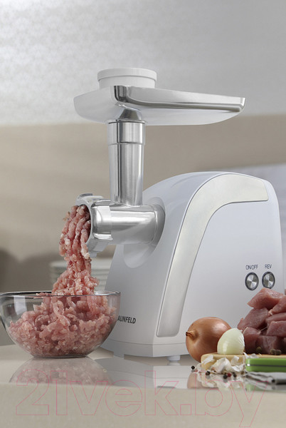 Изображение товара Мясорубка электрическая Maunfeld MMG.2000W (белый)