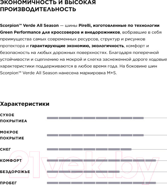 Изображение товара Всесезонная шина Pirelli Scorpion Verde All season 285/45R22 114H