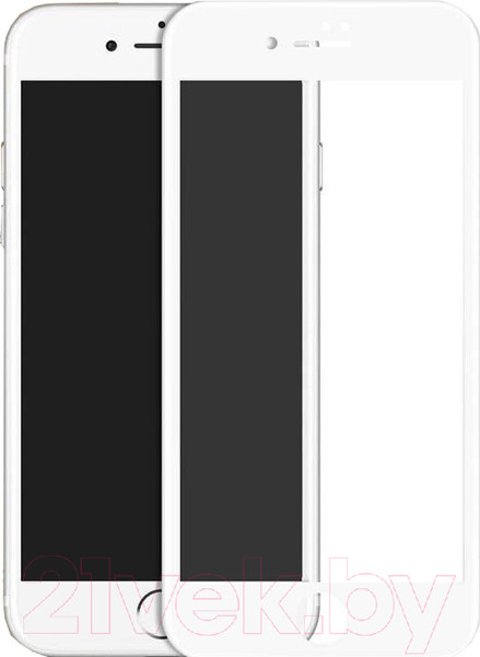Изображение товара Защитное стекло для телефона Case 3D для iPhone 7 (белый глянец)