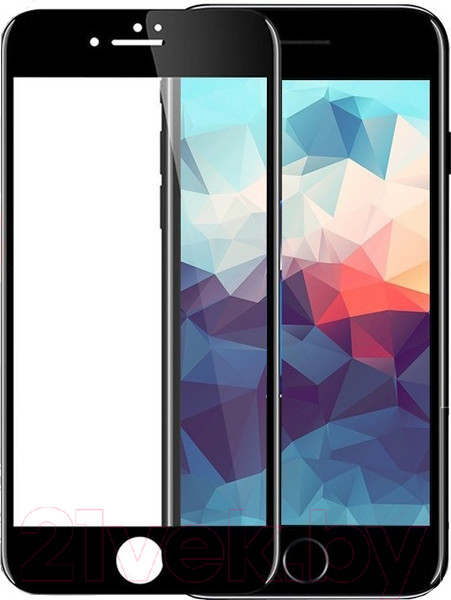 Изображение товара Защитное стекло для телефона Case 3D для iPhone 7 (черный глянец)