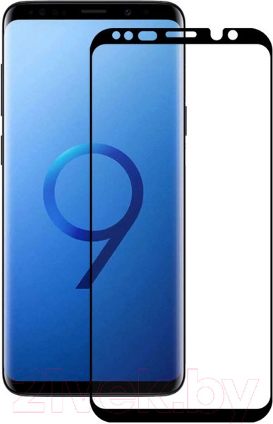 Изображение товара Защитное стекло для телефона Case 3D для Samsung Galaxy S9 Plus (черный глянец)