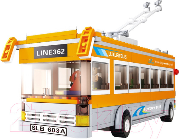 Изображение товара Конструктор Sluban Троллейбус M38-B0332