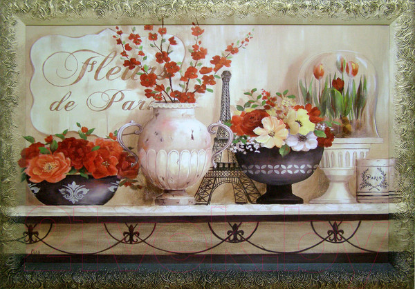 Изображение товара Картина Декарт Цветочная композиция 8Л0471 (в раме)