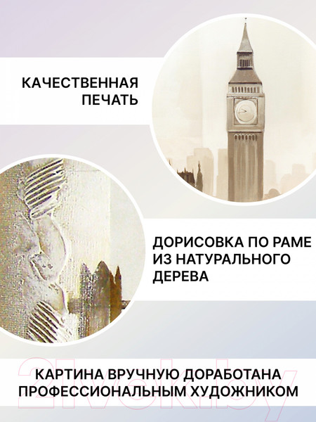 Изображение товара Картина Декарт Девушка в Лондоне 8Л0488 (в раме)