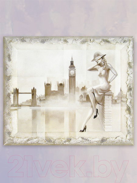 Изображение товара Картина Декарт Девушка в Лондоне 8Л0488 (в раме)