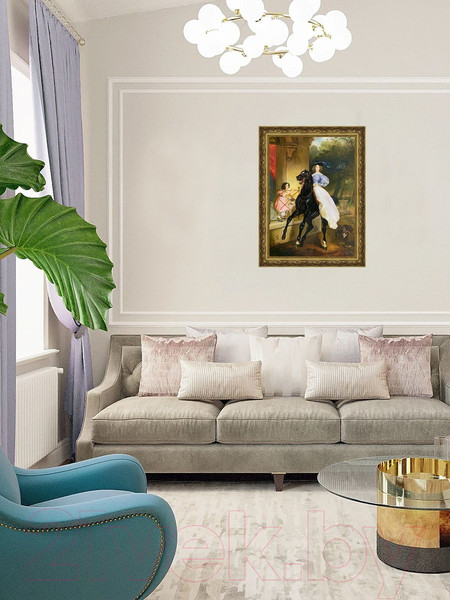 Изображение товара Картина Декарт Всадница Брюллов 8Л0505 (в раме)