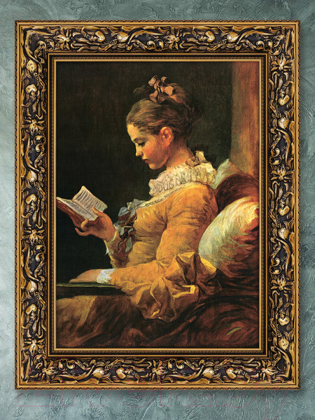 Изображение товара Картина Декарт Читательница Итальянский художник 8Л0513 (в раме)