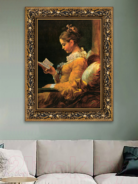 Изображение товара Картина Декарт Читательница Итальянский художник 8Л0513 (в раме)