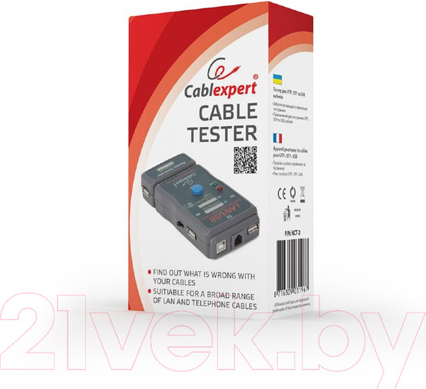 Изображение товара Кабельный тестер Cablexpert NCT-2