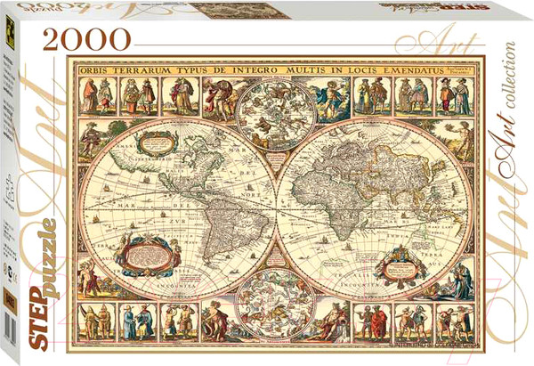 Изображение товара Пазл Step Puzzle Историческая карта мира / 84003 (2000эл)