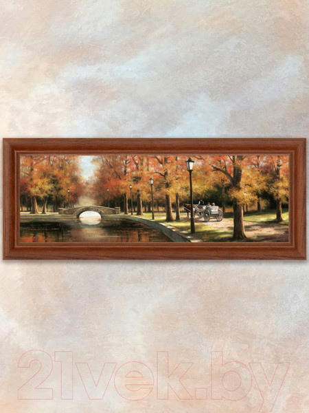 Изображение товара Картина Декарт Осенний парк 8Л0546 (в раме)