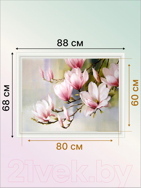 Изображение товара Картина Декарт Ветка магнолии 8Л0555 (в раме)