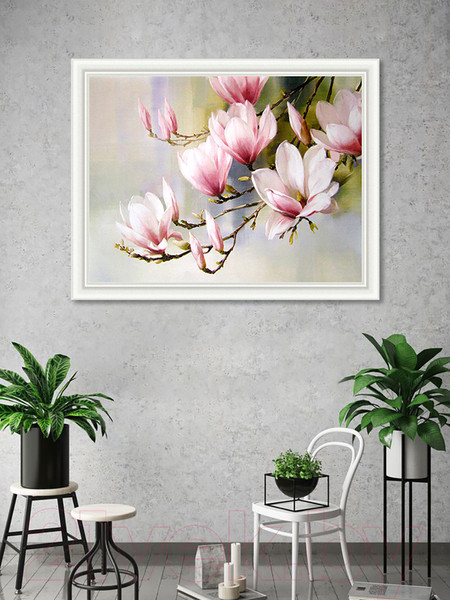 Изображение товара Картина Декарт Ветка магнолии 8Л0555 (в раме)