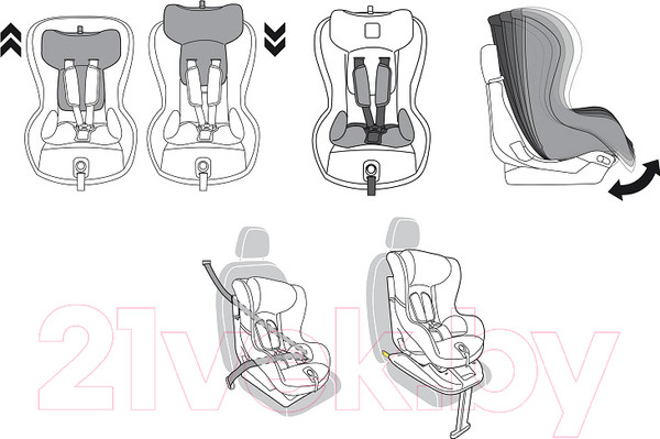 Изображение товара Автокресло Peg-Perego Viaggio 1 Duo-Fix K / DX13DP53 (черный)