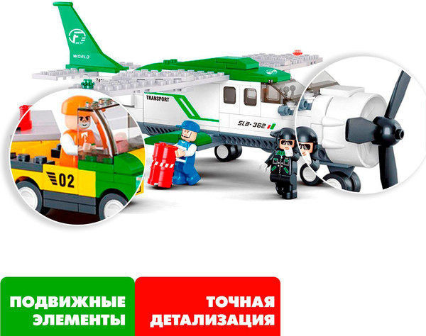 Изображение товара Конструктор Sluban Транспортный самолет / M38-B0362