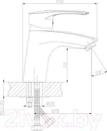 Изображение товара Смеситель Rossinka Silvermix T40-11