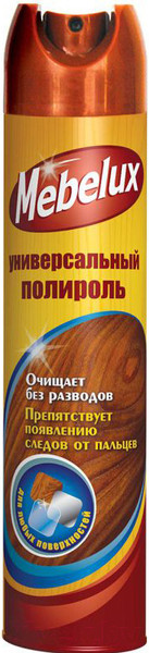 Изображение товара Полироль для мебели Mebelux Для любых поверхностей (300см3)