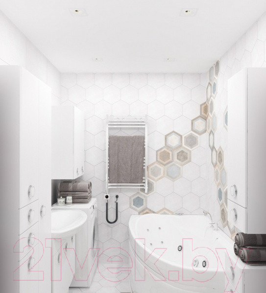 Изображение товара Ванна акриловая Triton Изабель 170x100 R Базовая (с гидромассажем)